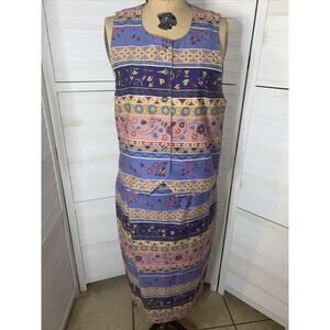 Vintage 1970s/1980s Vivaldi Jeanswear Vest Skirt Size Medium. Flawless USA Made